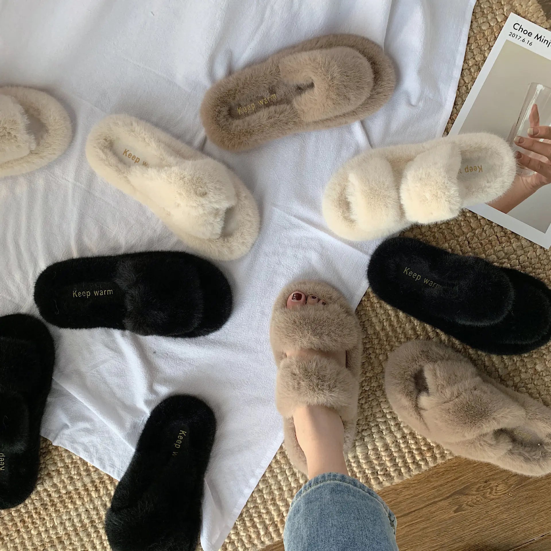Women's Fuzzy Slippers